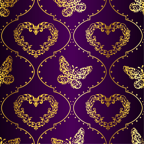 free vector Fabric pattern vector ornate background 5